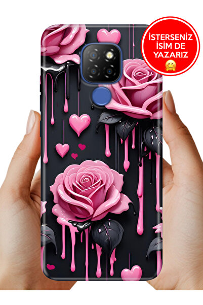 General Mobile GM 20 (G301) Kılıf Baskılı Life Style Kapak Silikon Akan Güller