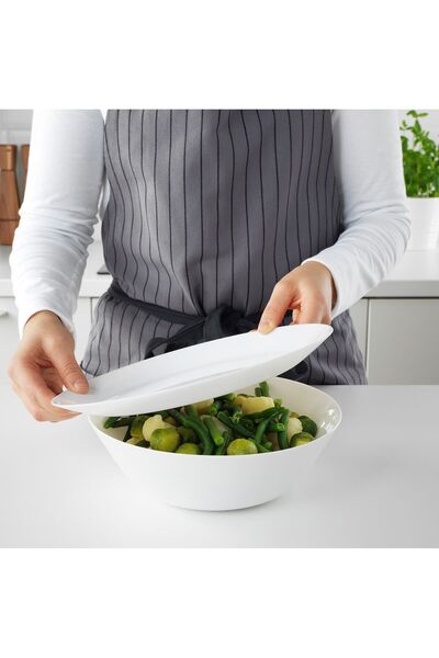 IKEA OFTAST Serving bowl, white, 23 cm