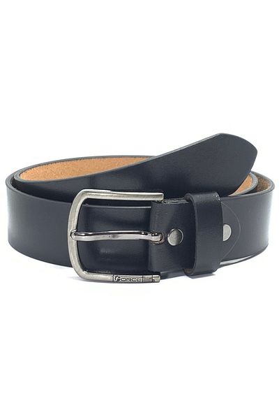 Force Genuine Leather Belt Men - Semi-Casual Men's Belt, Gifts - Black & Brown Men’s Leather Belt for Men