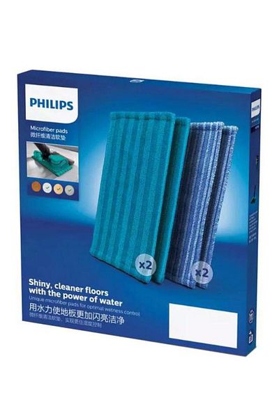 Philips Set bureti microfibra Philips XV1700/01 pentru aspirator reincarcabil Philips, 4 buc
