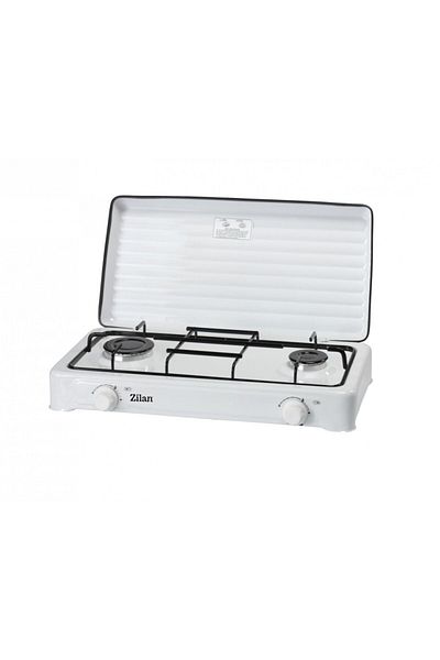 Zilan 2-burner gas stove ZILAN ZLN-0025, white color, use only LPG cylinder,