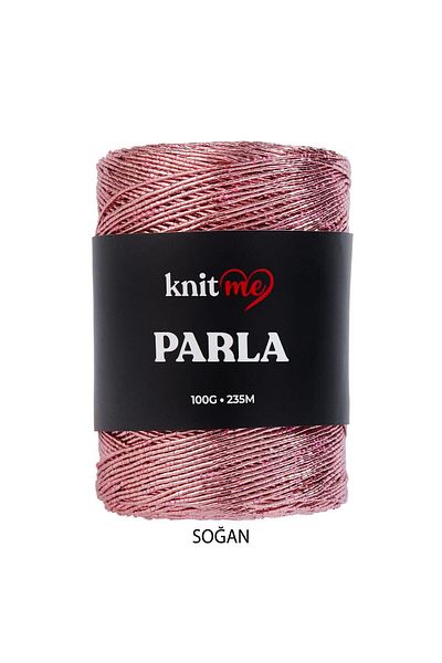 knitme Πλεκτό νήμα για τσάντα και αξεσουάρ Parla Onion Colored Glitter