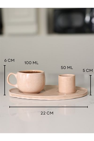 Most Home Pera - Ceramic Turkish Coffee Presentation Set