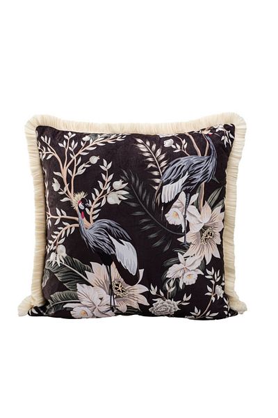 Lenjerii Deosebite Decorative velvet pillowcase 43x43cm, Whispers of the Cranes CBF2