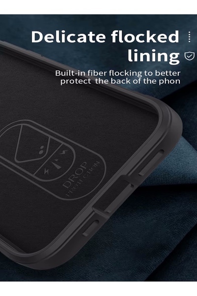 m.tk moveteck iPhone 16e Kılıf Lansman Mat Hisli Dalgalı Elde Kaymaz Kamera Koruma Renkli Yumuşak Kadife Silikon