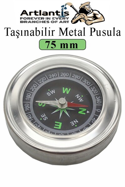 Artlantis Čelični kompas 75 mm 1 kom Profesionalno metalno kućište Izdržljiv ...