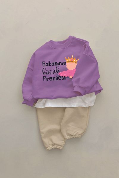 ADABEBEK New Season Daddy's Little Princess Printed 2-Piece Baby Set 232306