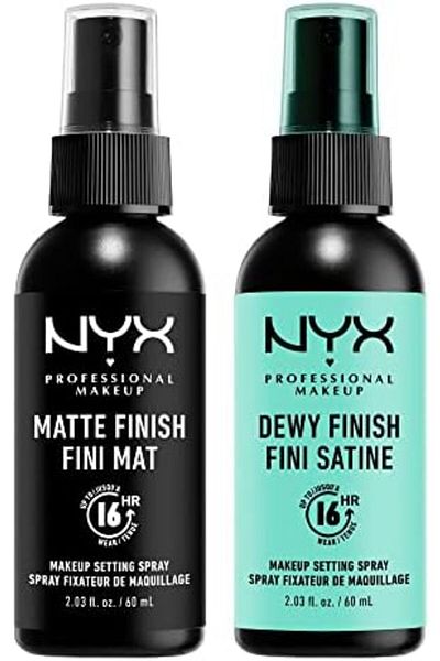 NYX Professional Makeup Makeup Setting Spray - Matte + Dewy Finish (Pack Of 2), Vegan Formula