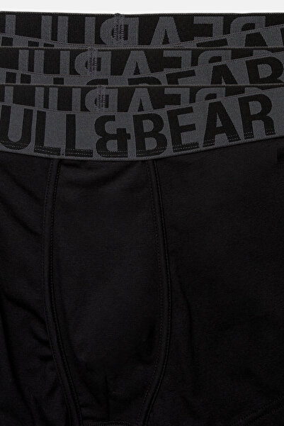 Pull & Bear 3’lü Pull&Bear logolu boxer paketi