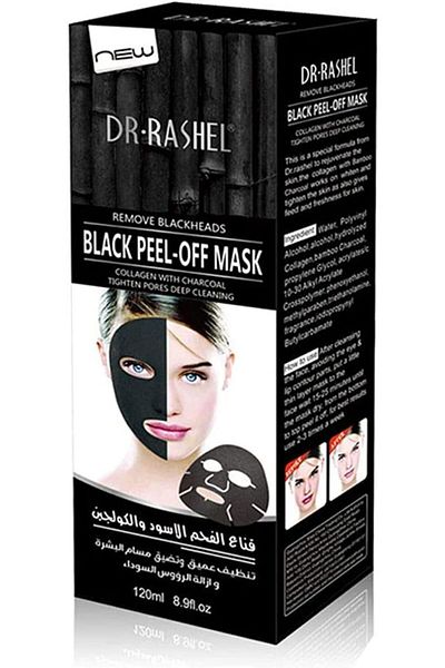 DR.RASHEL Dr. Rashel Black Head Remover and Black Peel Off Mask With Collagen and Bamboo Charcoal for Face