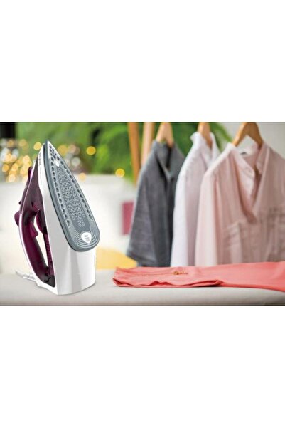 TEFAL Fier de calcat Tefal Express Steam FV2835E0, 2400 W, 35 g/min, 270 ml (Alb/Violet)
