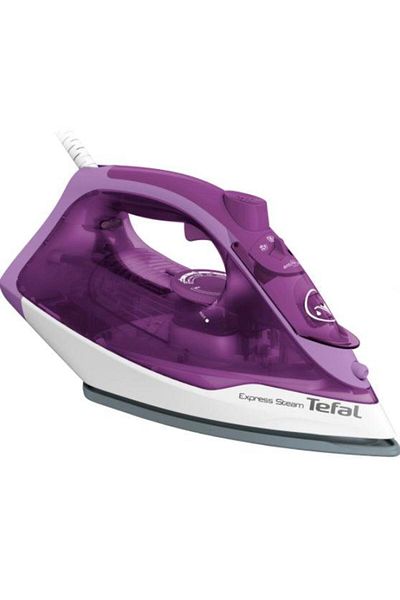 TEFAL Fier de calcat Tefal Express Steam FV2836E0, 2400 W, 270 ml, 165 g/min, Functie Anticalcar (Alb/Mov)