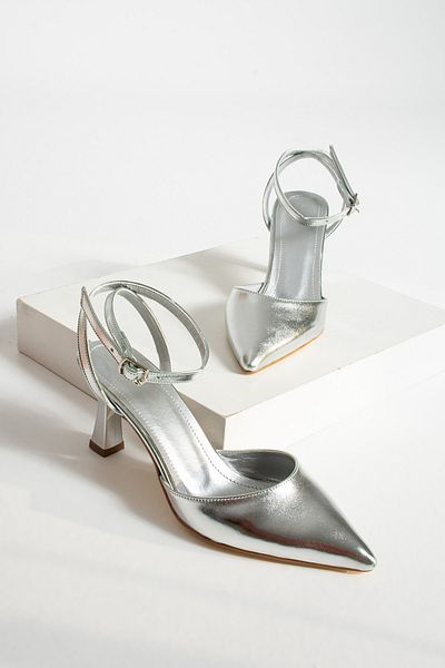 HVZ Exclusive Silver Women's Heeled Shoes (7cm)