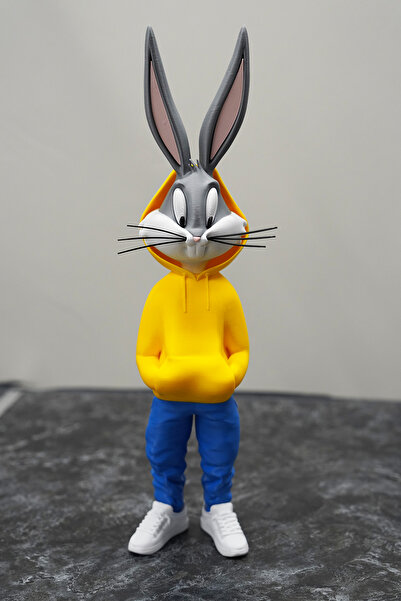 Home Bugs Bunny Figürü -  37 Cm (Sarı-Lacivert)