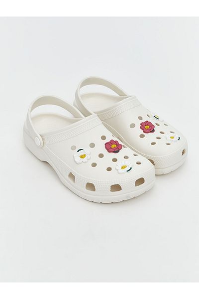 LC Waikiki Γυναικεία σανδάλια παραλίας LCW STEPS με στάμπα λουλουδιών