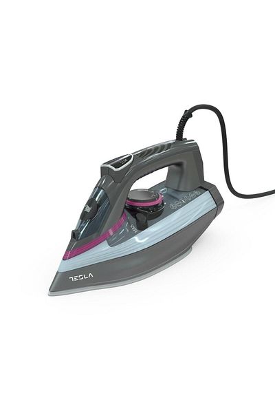 TESLA Fier de calcat Tesla IR400GP, 3100 W, talpa ceramica, rezervor 380 ml, 25g/min, Functie Anti-Calcar