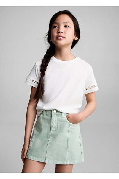 MANGO Kids Kısa denim etek