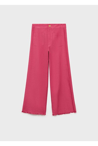 MANGO Kids Keten culotte pantolon
