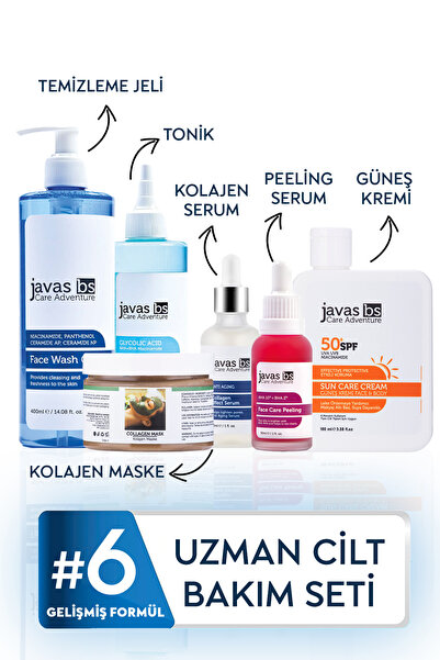 javas bs Uzman 6 Lı Cilt Bakım Seti