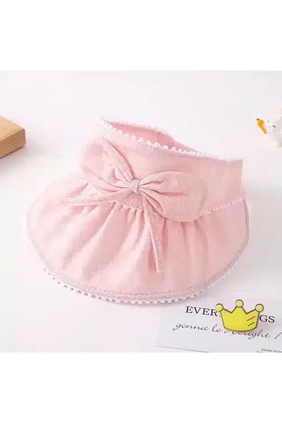 nannie Pink Summer Hat for Girls with Bow