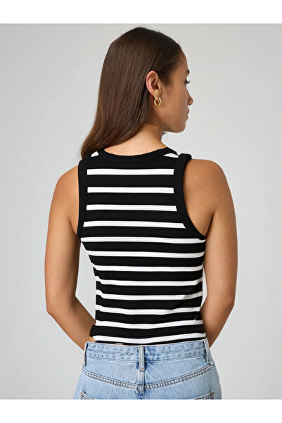 MİO ESTİLO Novelle Wide Strap Ribbed Tank Top