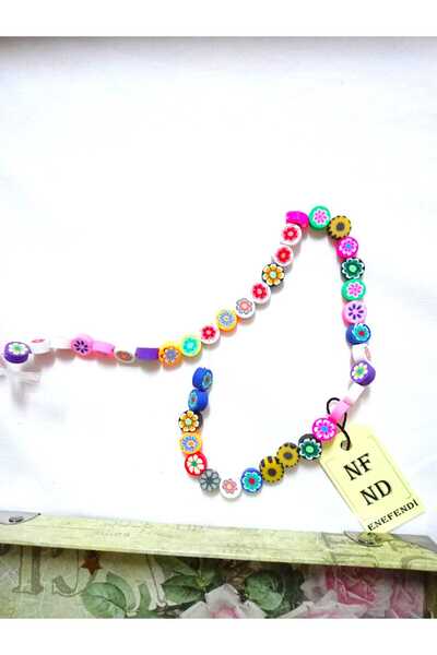 ENEFENDİ 1 șir de mărgele FIMO 40 bucăți de culori mixte pentru brățară cadou...