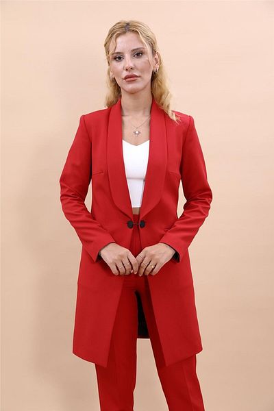 ÖNDER ÖZSOY Plus Size - Helen Jacket-Red