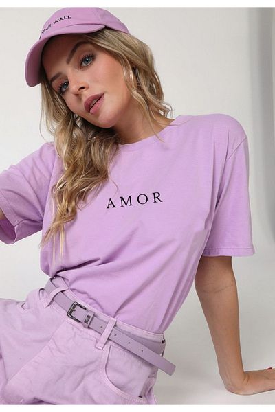 Boi Tricou supradimensionat pentru femei - Tricou casual de vară din țesătură de bumbac
