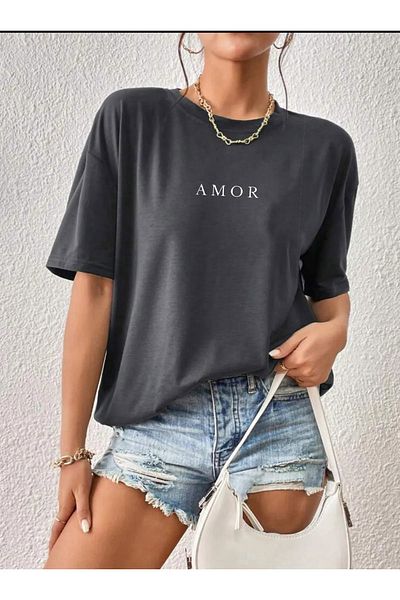 Boi Women's Oversize T-Shirt – Fabric Oversize Summer T-Shirt