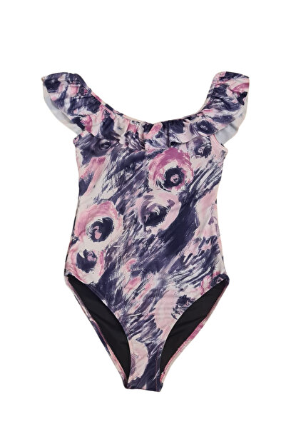 Butik Glowzia Askılı Desenli Kadın Mayo