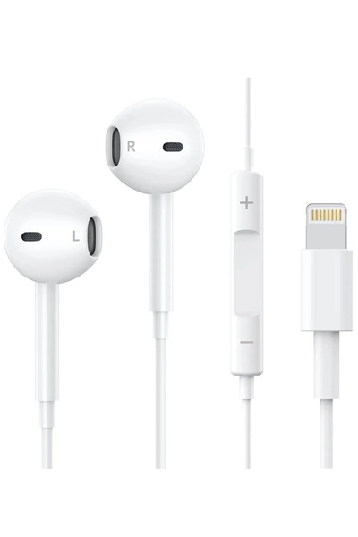 KTR TECH iPhone 7/8/8Plus/X/Xr/Xs/XsMax/11/12/13/14 Pro Max Uyumlu Mikrofonlu Beyaz