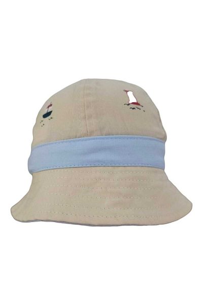 Aware Time Kitti 0-12 Months Lighthouse Printed Baby & Kids Summer Fedora Hat