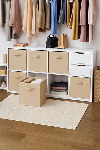 limocca home textile منظم ألعاب غرفة الأطفال داخل الخزانة، صندوق تخزين قابل للطي