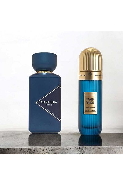 IBRAHEEM AL.QURASHI Spanish Tobacco Unisex Perfume - 100ml with Maroca Perfume 100ml