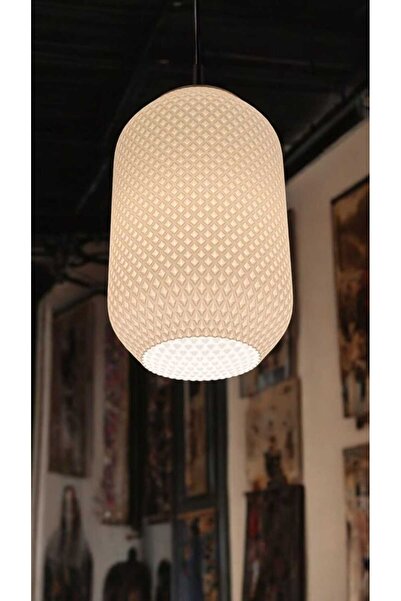 ZAVANSA Dekoratif Bolivia Tekli Sarkıt Beyaz Avize