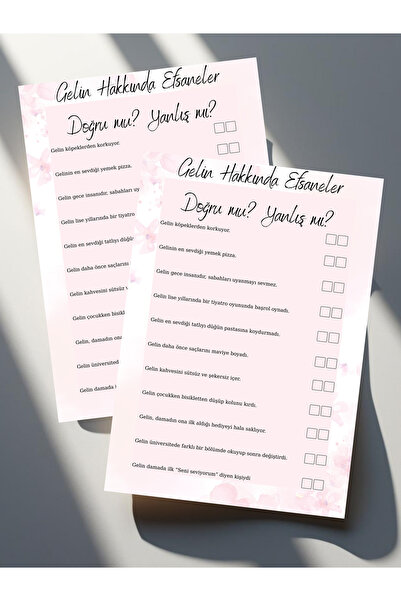 Siorina Events - 2 قطعة أساطير عن العروس بطاقات أسئلة عن العروس وعد، خطوبة، ز...