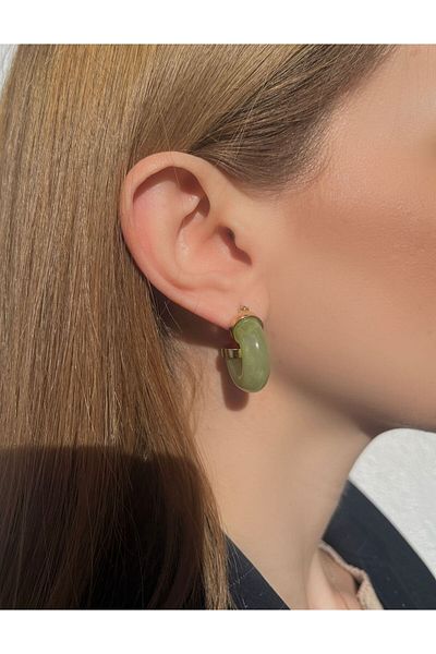 Bijou Luz Domed Hoop Earrings