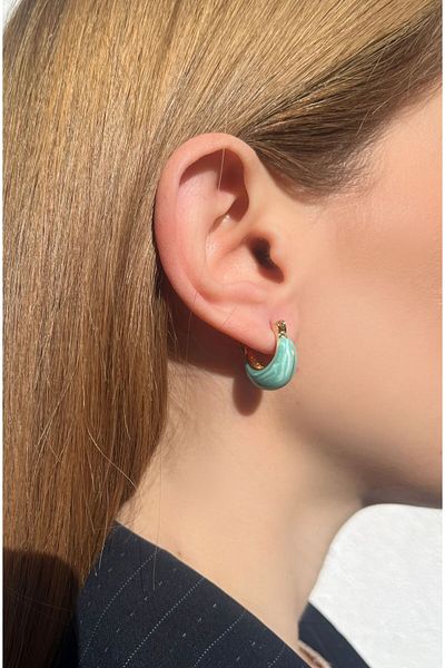 Bijou Luz Half Moon Curved Earrings
