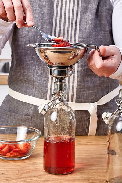 IKEA sieve-funnel set, stainless steel, 3 pieces