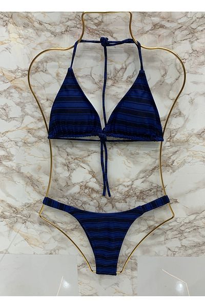 XORVİO Γυναικείο Σετ μπικίνι με ελαστικό λαιμό Lycra New Season με κομψό κορδόνι