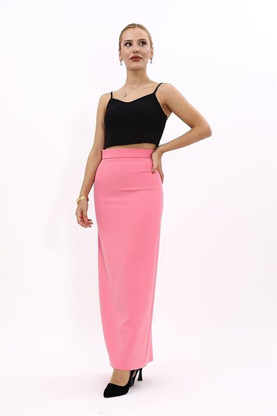 ÖNDER ÖZSOY Long Pencil Skirt Plus Size, Color Pink