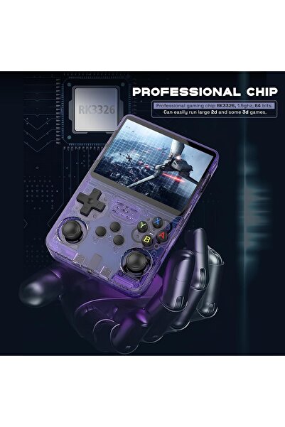 Fillikutum Retro R36S Mini Oyun Konsol 3.5” IPS Ekran, Linux OS, 64GB TF Kart ve 15000 Oyun Retro PS1, PSP, N64