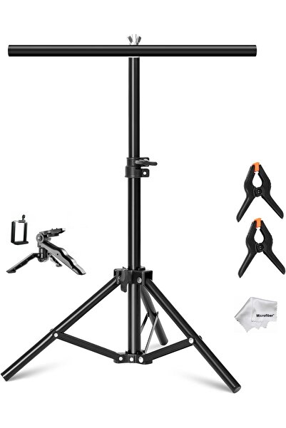 AZT 70x100cm Fon Perde Tutucu PVC Background Backdrop Çekim Standı T Stand Ba...