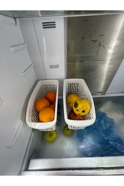 Tercih Home 4Pcs Fridge Organizer Vegetable Fruit Basket Kitchen Organizeri Bathroom Countertop Shelf Cabinet Organizeri