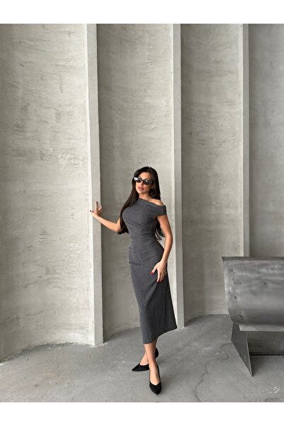 Ekim Store Φόρεμα μάξι με λαιμόκοψη Uludağ