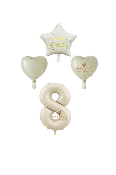 BEST PARTİ DOĞUM GÜNÜ PARTİ SÜSLERİ مجموعة بالونات النجمة والقلب لحمل طفل الف...