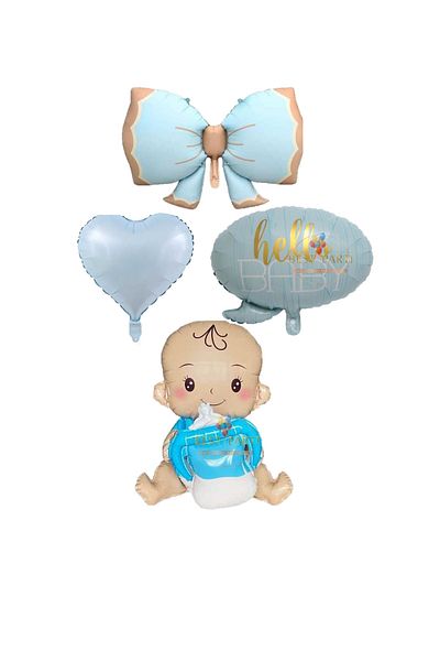 BEST PARTİ DOĞUM GÜNÜ PARTİ SÜSLERİ Best Blue Baby Boy Hospital Room Decoration Balloon Set