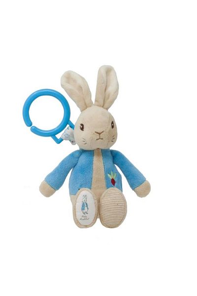 Rainbow Peter Rabbit | Plush attachable toy with vibrations, 22 cm