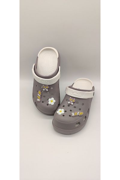ONDR Terlik Comfortable Sole Sea Beach Cook Hospital Nurse Doctor Cross Sport Women's Sandals Mink White Slippers