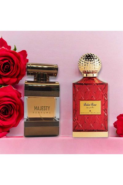 IBRAHEEM AL.QURASHI Plus Rose Unisex Perfume Bouquet - 75ml - Concentrated with Majesty Perfume 100ml
